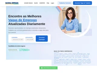 Nacional Empregos platform preview