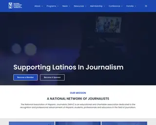 National Association of Hispanic Journalists screenshot preview