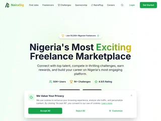 NairaGig platform preview NairaGig platform preview