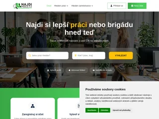 Najdipráce.cz platform preview