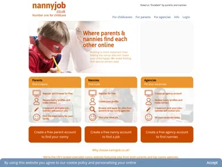 Nannyjob platform preview