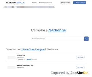 Narbonne Emplois platform preview Narbonne Emplois platform preview