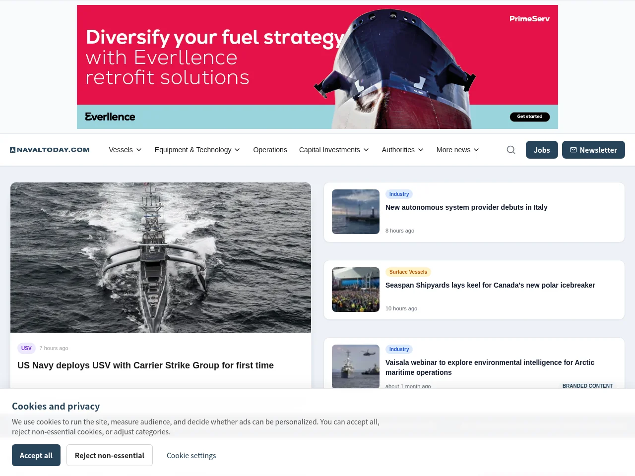 NavalToday website screenshot