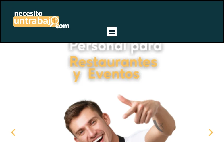 Necesito un Trabajo screenshot Necesito un Trabajo job board platform screenshot showing job search interface