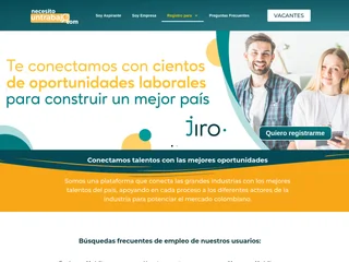 Necesito un Trabajo platform preview