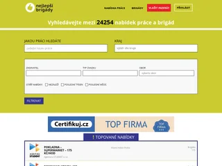 Nejlepsibrigady.cz platform preview Nejlepsibrigady.cz platform preview