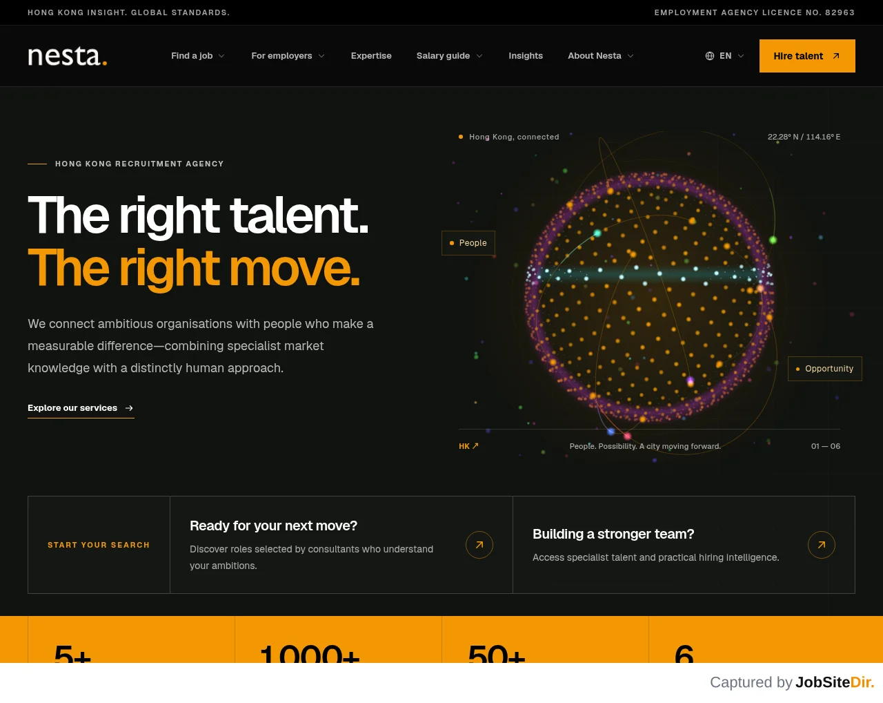 Nesta website screenshot