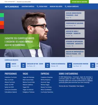 NetCarreiras platform preview