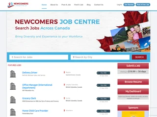 Newcomers Job Centre screenshot preview