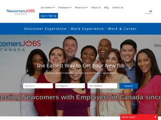 NewcomersjobsCanada platform preview NewcomersjobsCanada platform preview