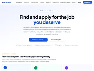 NewGenJobs platform preview