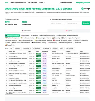NewGrad-Jobs platform preview