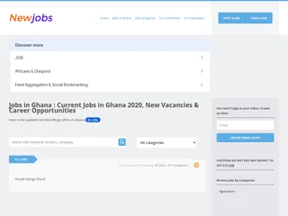 NewJobs Ghana platform preview