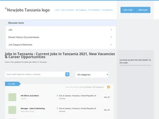NewJobs Tanzania screenshot preview