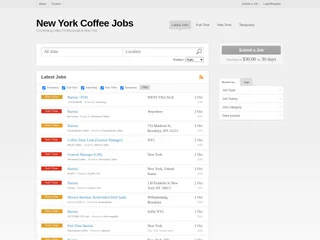 New York Coffee Jobs screenshot preview