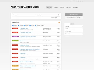 New York Coffee Jobs platform preview New York Coffee Jobs platform preview