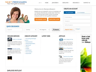 Nextprofession screenshot preview