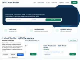 NGO Career Hub NG platform preview NGO Career Hub NG platform preview