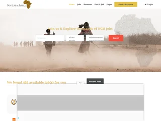 NGO Jobs in Africa platform preview NGO Jobs in Africa platform preview