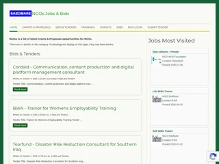 NGOs Jobs and Tenders screenshot preview NGOs Jobs and Tenders screenshot preview