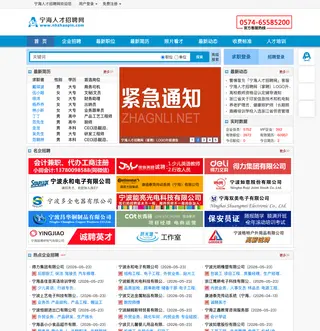 宁海人才招聘网 platform preview