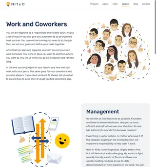Niteo Careers platform preview