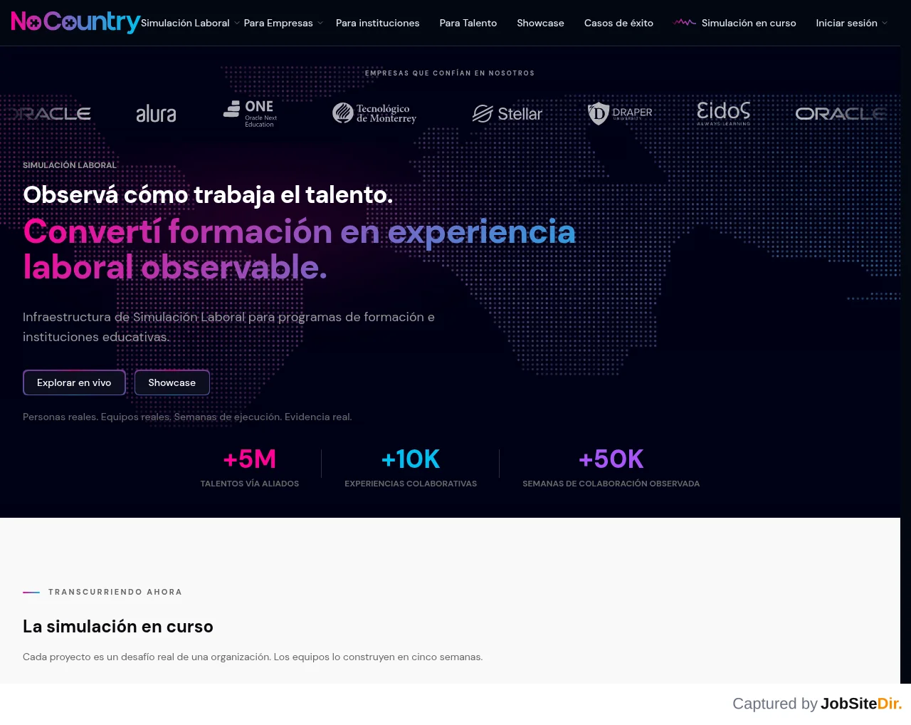 No Country screenshot No Country website screenshot