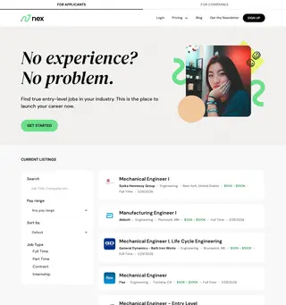 No Experience Jobs platform preview No Experience Jobs platform preview