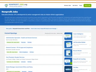 Nonprofit Jobs screenshot preview