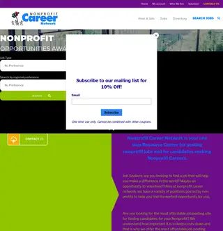 Nonprofit Career Network screenshot preview