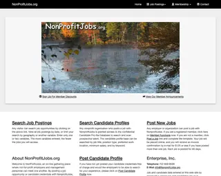 NonProfitJobs.org platform preview