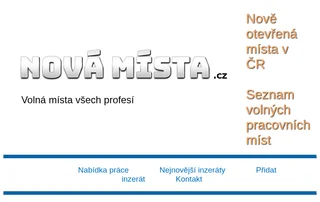Nová místa screenshot preview Nová místa screenshot preview