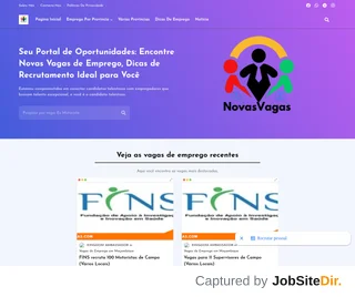 NovasVagas platform preview