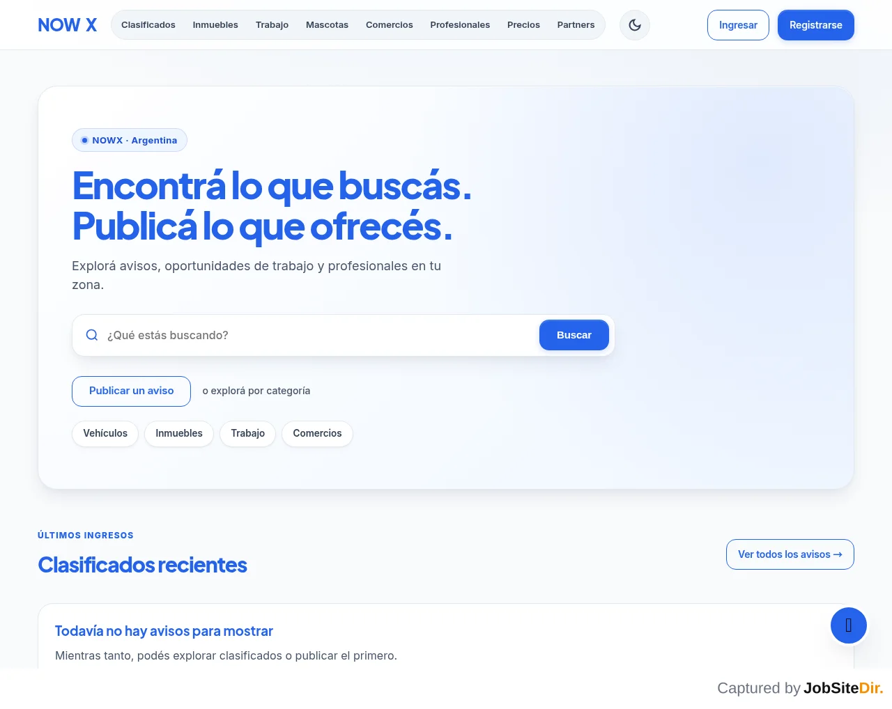 NOWX website screenshot
