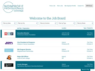 Nonprofit Professionals Now Job Board platform preview Nonprofit Professionals Now Job Board platform preview
