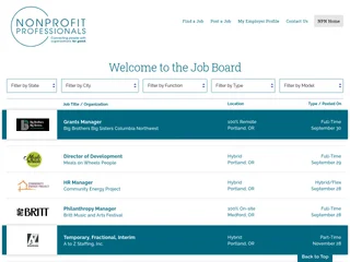 Nonprofit Professionals Now Job Board screenshot preview Nonprofit Professionals Now Job Board screenshot preview