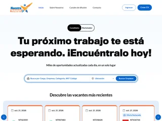 Nuestro Trabajo platform preview Nuestro Trabajo platform preview