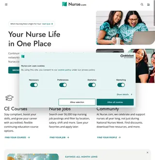 Nurse.com screenshot preview
