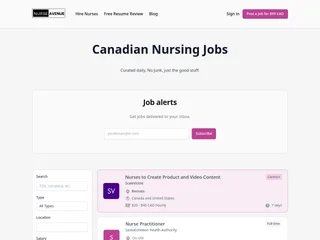 Nurse Avenue platform preview