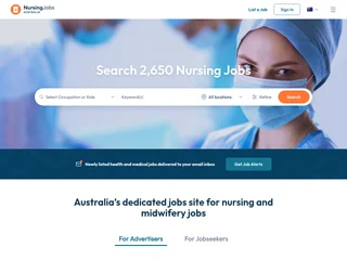 Nursing Jobs Australia platform preview Nursing Jobs Australia platform preview