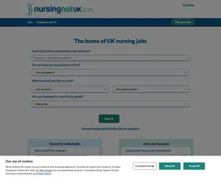 NursingNetUK platform preview