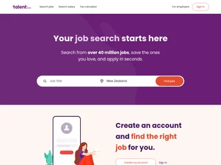 Talent.com screenshot preview