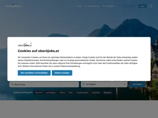 oberöjobs.at platform preview