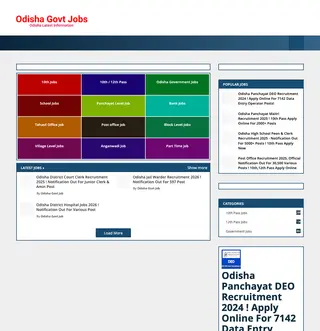 Odisha Govt Job platform preview