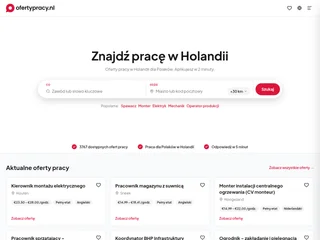 Oferty Pracy NL platform preview