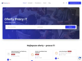 OfertyPracyIT.com screenshot preview