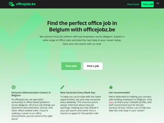 Officejobz.be screenshot preview Officejobz.be screenshot preview