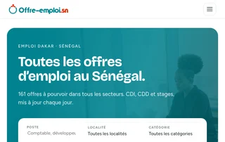 Offre-emploi.sn screenshot preview
