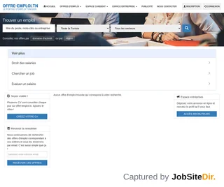 Offre-emploi.tn screenshot preview