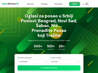 OglasZaPosao platform preview